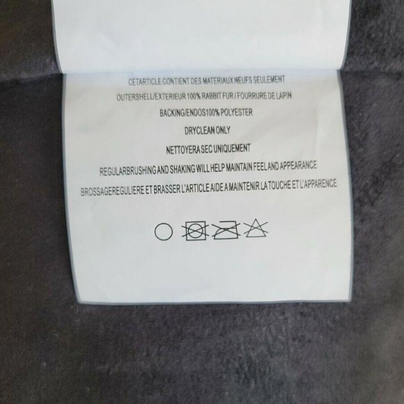 Natural Genuine Rabbit Fur Pillow - Set of 2 - 18" x 18" - Black - Picture 6 of 8